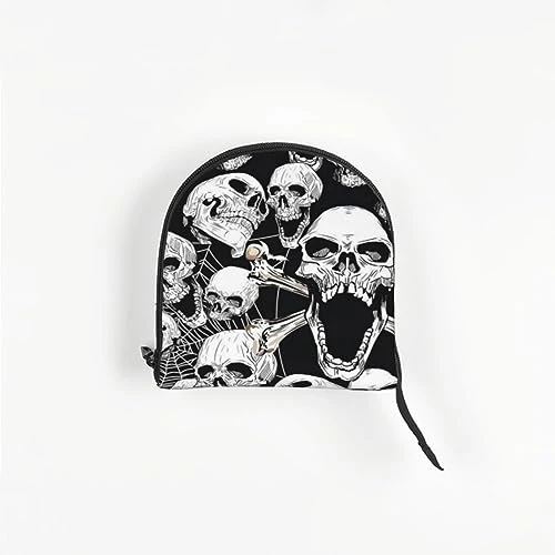 Mqgmz Skull Background Print Pet Carrier Tote Bag With Pocket Safety - Amazing Design - Image 3