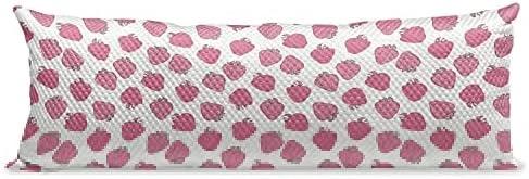 Lunarable Dog Bone Body Pillow Cover, Cartoon Food For Dog Treat Pattern With Silhouette Zigzag Background, Soft Comfortable Zippered Side Sleeper Pillow Case, 20" X 55", White And Dark Blue - Image 15