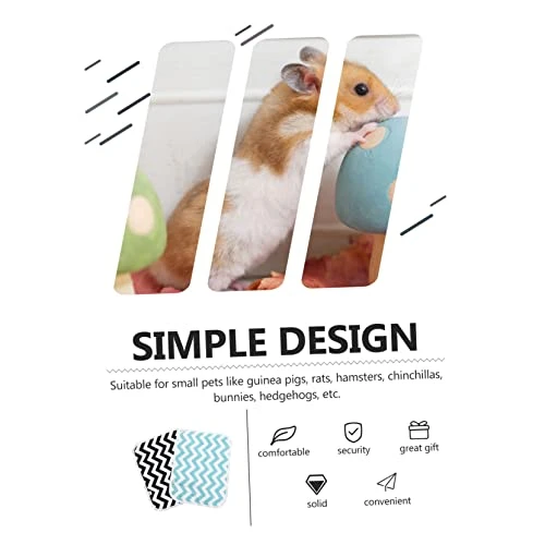 Mipcase 4 Pcs Flannel Mats Black Rabbits Cage Food Pig Guinea Breathable Diapers Sleep Training Liner Pets Washable Super Pee Green Cushions Dog Hedgehog Potty Cat Pet Bedding Chinchilla - Image 3