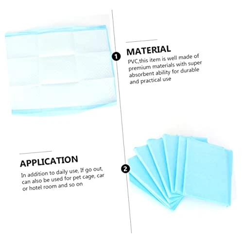 PATKAW 50pcs Chinchilla Bedding Guinea Pig Cages Indoor Disposable Underpads Cat Urine Pad Rabbit Potty Training Pads Dog Pads Extra Large Pet Supplies Bedpan Potty Pad Rabbit Cage Litter - Image 3