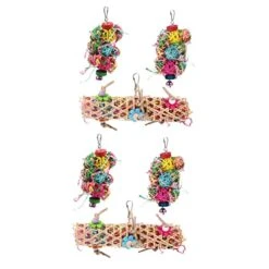 Iplusmile 6 Pcs Parrot Chew Toy Parakeet Chew Toys For Puppies Small Bird Toys Cockatiel Toys Parrot Toys For Large Birds Chewing Toys Bird Chewing Toys Bird Cage Pendant Parakeet Swing Food