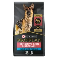 Purina Pro Plan Sensitive Stomach And Stomach Large Breed Dog Food, Salmon Formula - 35 Lb. Bag
