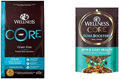 Wellness CORE Grain-Free High-Protein Dry Dog Food, Natural Ingredients, Made In USA With Real Meat, All Breeds, For Adult Dogs (Original Turkey & Chicken, 4-Pound Bag) - Image 8