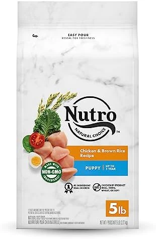 NUTRO NATURAL CHOICE Puppy Dry Dog Food, Chicken & Brown Rice Recipe Dog Kibble, 5 Lb. Bag - Image 6
