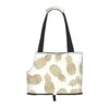Mqgmz Golden Pineapple Background Print Pet Carrier Tote Bag With Pocket Safety - Amazing Design