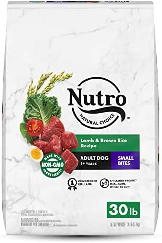 NUTRO NATURAL CHOICE Small Bites Adult Dry Dog Food, Chicken & Brown Rice Recipe Dog Kibble, 30 Lb. Bag - Image 6