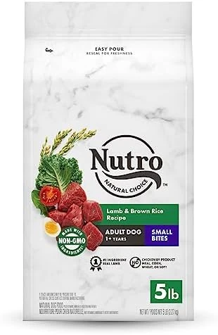NUTRO NATURAL CHOICE Small Bites Adult Dry Dog Food, Chicken & Brown Rice Recipe Dog Kibble, 30 Lb. Bag - Image 7