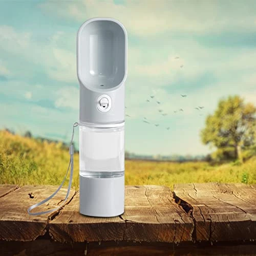 AACARB Cat Water Dispenser, Dog Water Bottle For Walking Portable Puppy Water Dispenser Leak Proof Pet Water Bottle With Drinking Feeder For Outdoor Walking (Color : Gray) - Image 2