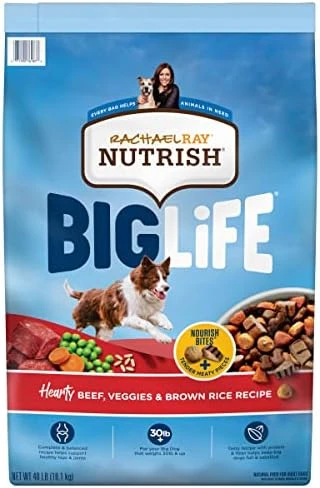 Rachael Ray Nutrish Big Life Dry Dog Food, Savory Chicken, Barley & Veggies, 40 Pounds - Image 8