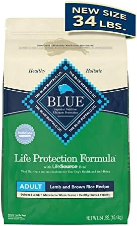 Blue Buffalo Dog Food, Life Protection Formula, Natural Chicken & Brown Rice Flavor, Adult Dry Dog Food, 34 Lb Bag - Image 6