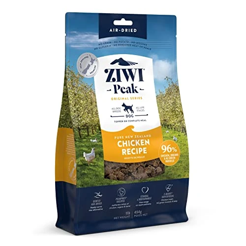 ZIWI Peak Air-Dried Dog Food – All Natural, High Protein, Grain Free And Limited Ingredient With Superfoods (Chicken, 1.0 Lb)