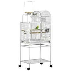 ACQUIRE 64" Bird Cage For Small To Medium Parrots, Cockatiels, Budgies, Lovebirds, With Rolling Stand