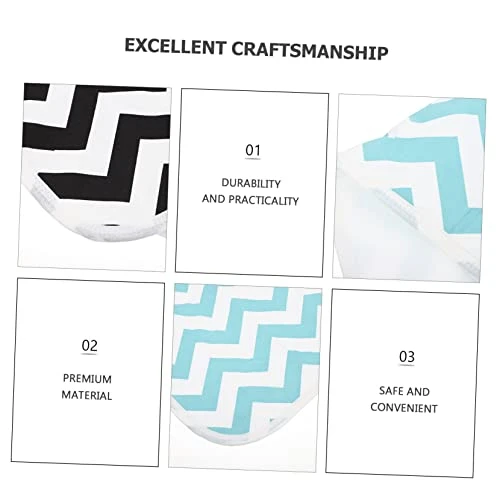 Mipcase 4 Pcs Flannel Mats Black Rabbits Cage Food Pig Guinea Breathable Diapers Sleep Training Liner Pets Washable Super Pee Green Cushions Dog Hedgehog Potty Cat Pet Bedding Chinchilla - Image 2