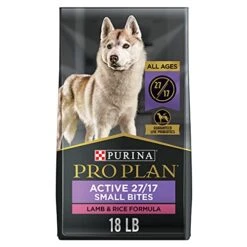 Purina Pro Plan High Protein, Small Bites Dog Food, SPORT 27/17 Lamb & Rice Formula - 18 Lb. Bag