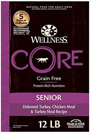 Wellness CORE Grain-Free Senior Dry Dog Food, Made In USA With Real Turkey And Natural Ingredients, With Nutrients For Immune, Joint, Skin & Coat Support, 24-Pound Bag - Image 10