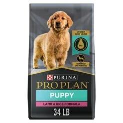 Purina Pro Plan High Protein Puppy Food DHA Lamb & Rice Formula - 34 Lb. Bag
