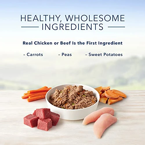 Blue Buffalo Homestyle Recipe Chicken & Beef Pate Wet Dog Food Variety Pack For Adult Dogs, Whole Grain, 12.5 Oz. Cans (6 Pack) - Image 3