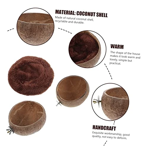 EVANEM 1 Set Hamster Nest Rabbit Water Bowl Squirrel Feeders Bird Cage Feeder Hamster Feeding Bowls Hamster Food Feeder Parrot Feeder Guinea Pig Cage Feeder Hamster Pet Feeder Pet Waterer - Image 4