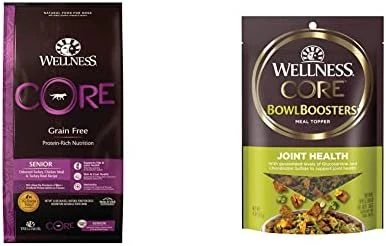 Wellness CORE Grain-Free Senior Dry Dog Food, Made In USA With Real Turkey And Natural Ingredients, With Nutrients For Immune, Joint, Skin & Coat Support, 24-Pound Bag - Image 7