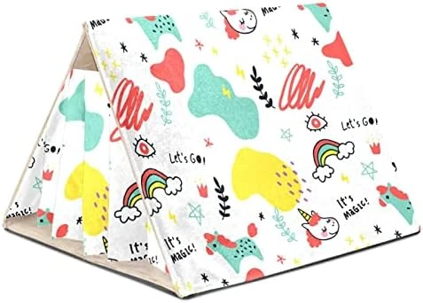 Y-DSIWX Guinea Pig Hideout House Bed, Burger Donut Hot Dog Pizza Flat Food Pattern Rabbit Cave, Squirrel Chinchilla Hamster Hedgehog Nest Cage - Image 11