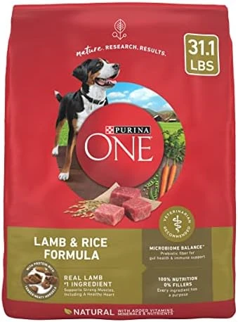 Purina ONE Dry Dog Food Lamb And Rice Formula - 31.1 Lb. Bag - Image 8