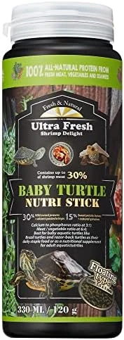 Ultra Fresh Floating Baby Turtle Food, All Natural Ingredients, Wild Sword Prawn, Calcium Vitamin D Enriched For Picky Aquatic Baby & Juvenile Turtles, Baby Turtle Nutri Stick 15 Oz - Image 5