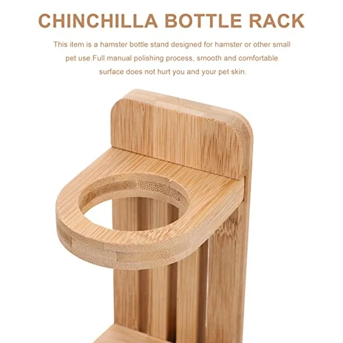 NOGRAX Adjustable Stand Small Pet Water Bottle With Stand Chinchilla Water Holder Bottle Stand Adjustable Bottle Holder Rabbit Bottle Rack For Dwarf Hamsters Gerbils Mice Rats Feeder - Image 3