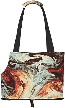 Mqgmz Skull Background Print Pet Carrier Tote Bag With Pocket Safety - Amazing Design - Image 9