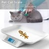 Digital Pet Scale With Tray - Perfect For Puppies, Newborns, Cats, Hamsters, Hedgehogs And Other Small Animals - 33lb/0.03oz Accuracy - White