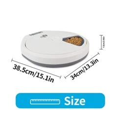 All For Paws Automatic Cat Feeders,5 Meal Automatic Dog Feeder,Cat Food Dispenser With Programmable Timer,Automatic Pet Feeder For Dry And Wet Food