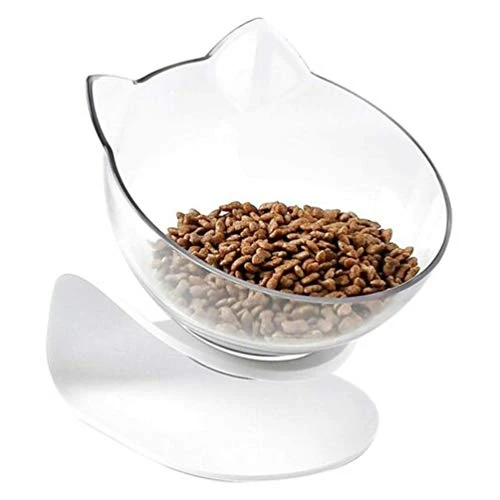 Balacoo Tilted Cat Feeder Puppy Feeder Water 15° Tilted Cat Food Bowl Tilting Neck Cat Food Water Bowls Raised Pet Feeder Bowl For Cats And Dogs (White) Water Bowl Water Dispenser - Image 6