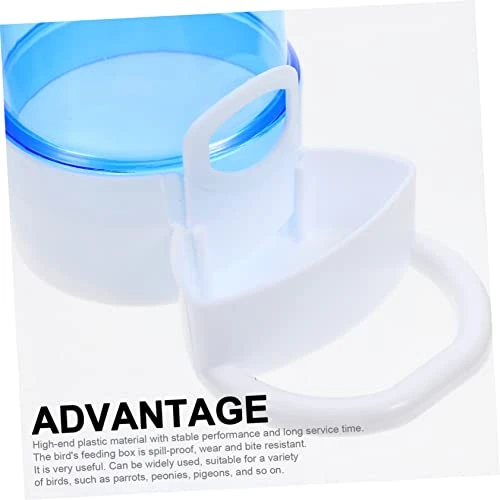 EVANEM 2pcs Parrot Supplies Feeders Drinker Pigeon Feeder Bottle Bowl Water No- No Spill Gravity Food Budgie Cockatiel Pet Plastic Lovebirds Bird Container Cage Automatic Hanging - Image 2