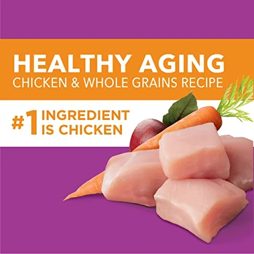 IAMS Healthy Aging Adult Dry Dog Food For Mature And Senior Dogs With Real Chicken, 7 Lb. Bag - Image 2