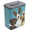 Burgon & Ball Creaturewares GCR/Dog Pet Food Storage Tin The Rabble' Dog, Grey, 16.5 X 11 X 20 Cm