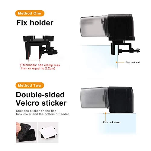 Vanters L27 Automatic Aquarium Fish Tank Feeder Timer Adjustable Food Dispenser (APP Control & USB Power Supply), Compatible With Amazon Alexa (Black, Standard Pack) - Image 4