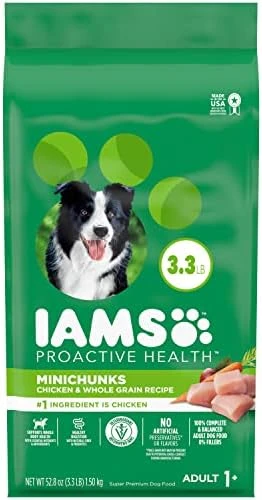 IAMS Adult Minichunks Small Kibble High Protein Dry Dog Food With Real Chicken, 40 Lb. Bag - Image 6