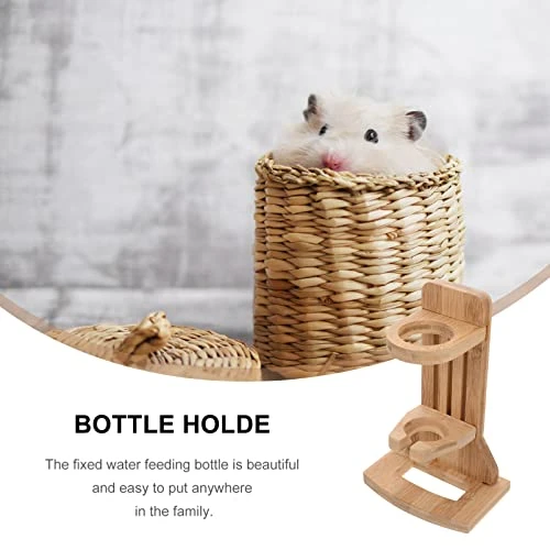 NOGRAX Adjustable Stand Small Pet Water Bottle With Stand Chinchilla Water Holder Bottle Stand Adjustable Bottle Holder Rabbit Bottle Rack For Dwarf Hamsters Gerbils Mice Rats Feeder - Image 5