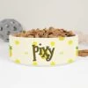 GENERIC Pineapple & Lemon Pattern Personalized Pet Bowl Cat Bowls, Cute Dog Bowl With Name, Custom Ceramic Dog Cat Pet Bowls Available In Two Sizes
