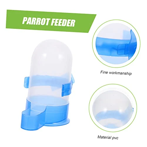 Birdseed 8 Pcs Proof Plastic Bunny Cup Parrot Lovebirds Drinking Birds Fountain Dog Farm Food Wild Bottle Bowl Dispenser For Garden Waterer Cat Parrots Feeder Tray Squirrel- - Image 2
