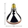 BONGBADA Heat Lamp Bulb PAR38 175 Watts 2 Pack Red Infrared Heavy Thickened Glass Lamp Bulb For Food Service, Brooder Bulb, Chicks, Pet, Bathroom, Light Therapy, Reptiles And Amphibian Use E26 Base