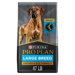 Purina Pro Plan High Protein, Digestive Health Large Breed Dry Dog Food, Chicken And Rice Formula - 47 Lb. Bag