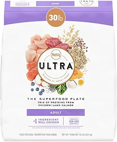 NUTRO ULTRA Adult High Protein Natural Dry Dog Food With A Trio Of Proteins From Chicken, Lamb And Salmon, 15 Lb. Bag - Image 9