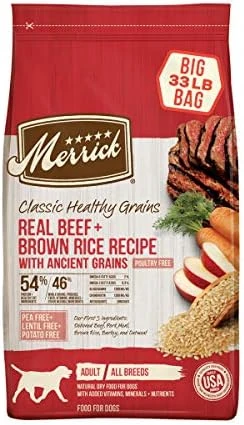 Merrick Classic Healthy Grains Dry Dog Food Real Beef & Brown Rice Recipe With Ancient Grains, Offer - 33 Lb. Bag - Image 6