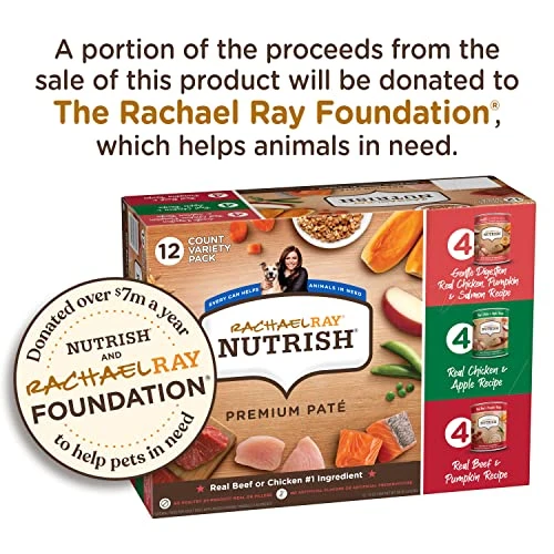 Rachael Ray Nutrish Wet Dog Food, Beef, Chicken, And Gentle Digestion Variety Pack, 13 Ounce Can (Pack Of 12) - Image 4