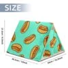 Y-DSIWX Guinea Pig Hideout House Bed, Fast Food Hot Dog Pattern Green Rabbit Cave, Squirrel Chinchilla Hamster Hedgehog Nest Cage