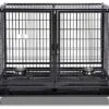 43" Stackable Heavy Duty Cage W/Feeding Doors And Divider Or Additional Tray (DG-43-FS)