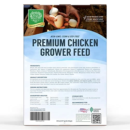Small Pet Select - Chicken Grower Feed, Non-GMO, Corn & Soy Free, 20lb - Image 3