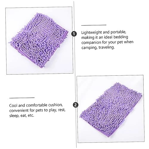 Mipcase 3pcs Pad- Bed Microfiber Hamster Accessorie Random Hideout - Rabbit Cushion Supplies Sleeping Small Chenille Animal Pig Dog Fleece Pad Pet Chinchilla Color Warm Warming Cage Water - Image 7