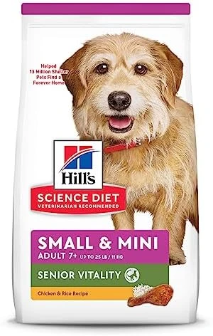 Hill's Science Diet Adult 7+ Senior Vitality Small & Mini Dry Dog Food, 12.5 Lb. Bag - Image 6