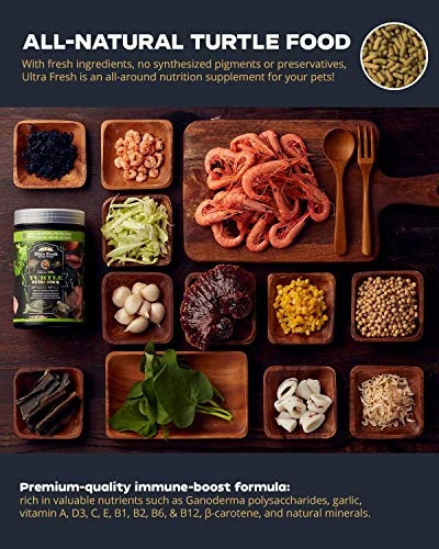 Ultra Fresh - Turtle Nutri Stick, Wild Sword Prawn, Calcium & Vitamin D Enriched Aquatic Turtle Food With Probiotics For Picky Turtles, Made From All Natural Ingredients 13.4 Oz - Image 3